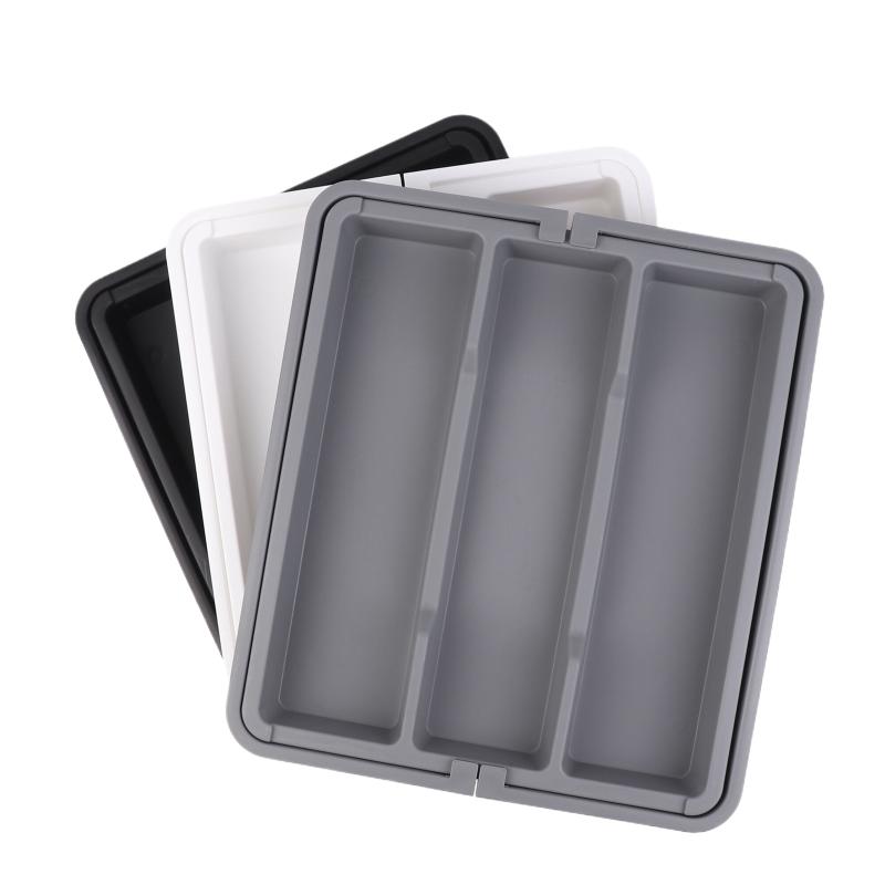 1Pcs Expandable Cooking Utensil Tray Utensil Organizer For Kitchen Drawers Adjustable Cutlery Silverware Flatware Holder Tool