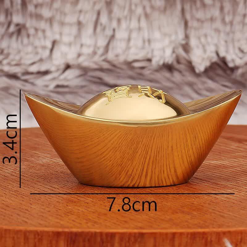 Solid Imitation Brass Wealth Sycee Ornament