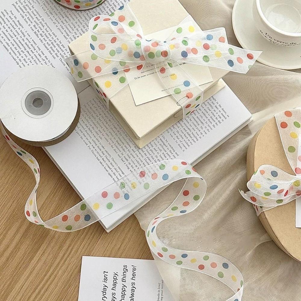 Bowknot Gift Wrapping Ribbon Colorful Packaging Box Ribbon  Valentine's Day