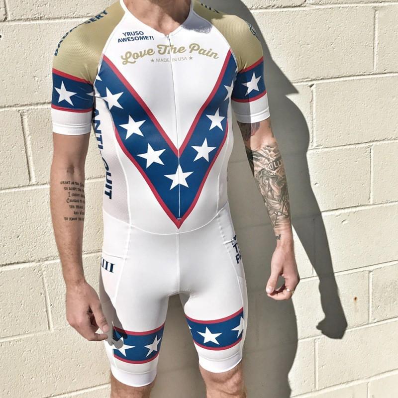 Men Women Triathlon Cycling Suit One-Piece Race Wear Winter Thermal Compression Outfit
