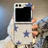 Fünfzackiger Stern Transparente Faltbare Handyhülle Für Samsung Galaxy Z Flip 7 FE 6 5 4 3 5G Flip7 Flip4 Flip6 5G Harte PC-Abdeckung
