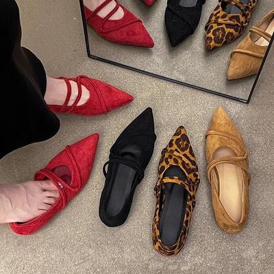 French Gentle and Versatile Shallow Mouth Single Shoes Women's 2025 Autumn New Comfortable and Not Tired Feet Pointed Flat Mary Jane Shoes