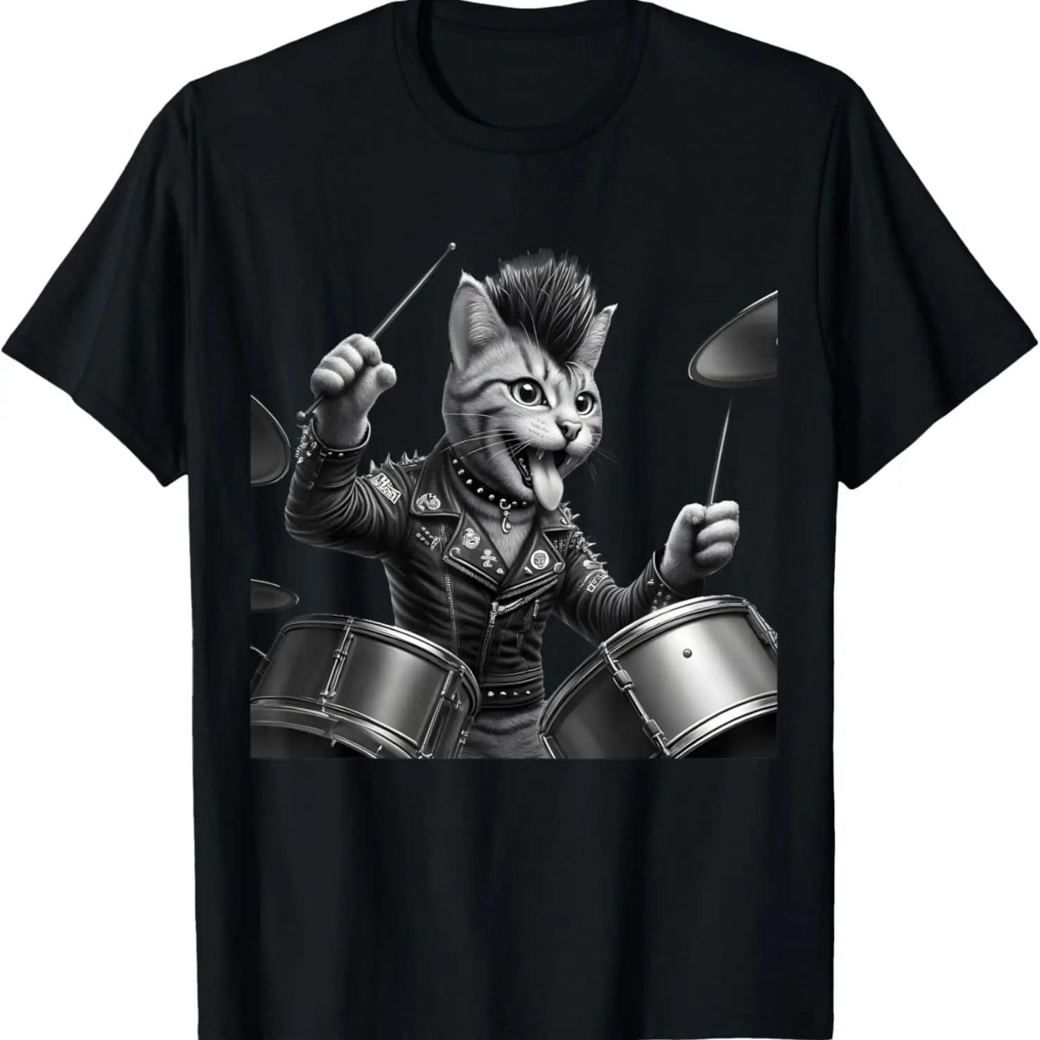 

Drummer Drum Set Outline T-Shirt XXXXXL чорний