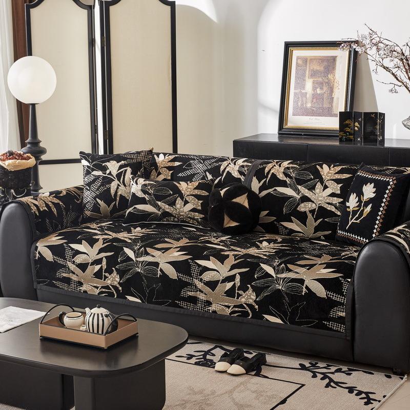 Retro French Sofa Cushion Light Luxury High Sense  New Four-Season Universal Chenille Sofa Cover Cover Cloth Towel