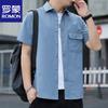 Men's Summer Casual Business Short Sleeve Wrinkle-Free Shirt