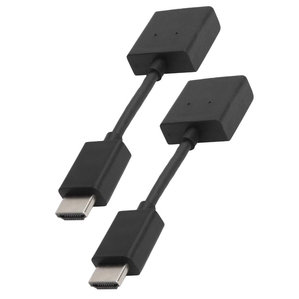 2PCS Adjustable HD Male To Female Extension Cable HD Extender Cord for Wall-mounted TVs