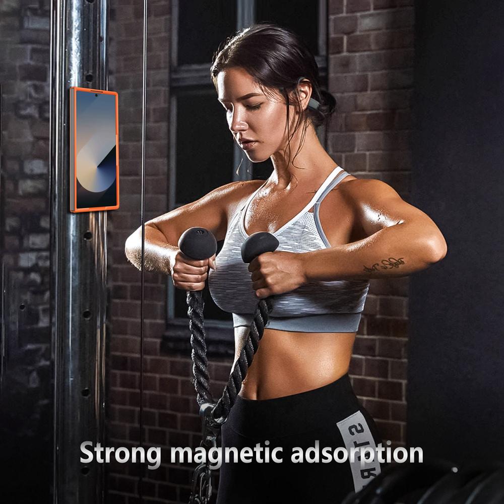 KEYSION 360°Rotating Magnetic Ring Stand Phone Case for MagSafe for Samsung Galaxy Z Fold 7 5G Wireless Charging Hard Back Cover
