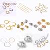 18K Gold Plated Leverback Earring Hooks,Hypoallergenic DIY Jewelry Making Findings,Round Hoop Earrings Clasps For Earrings