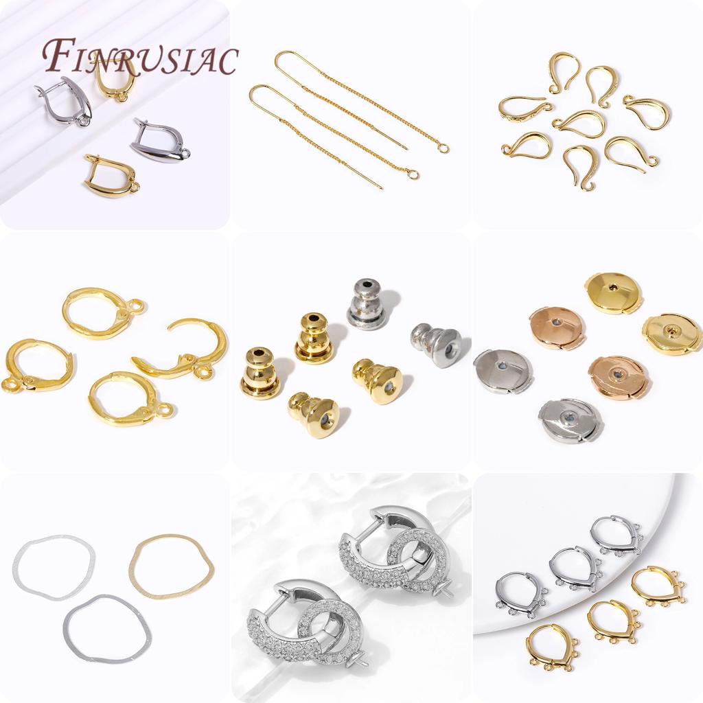 18K Gold Plated Leverback Earring Hooks,Hypoallergenic DIY Jewelry Making Findings,Round Hoop Earrings Clasps For Earrings