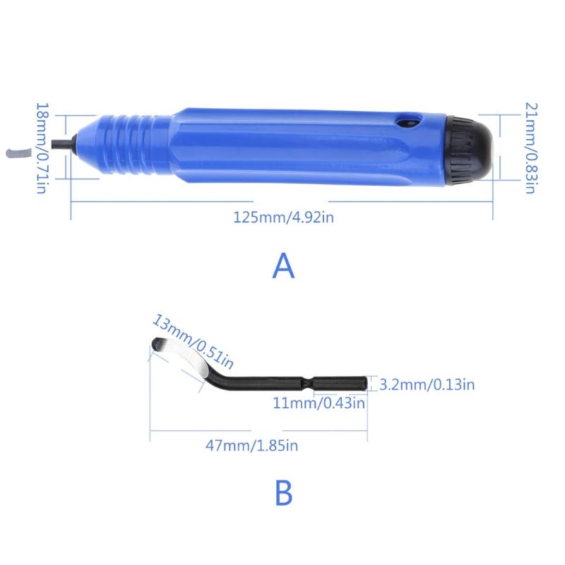 Professional Alloy Edge Trimming Tool Edge Burr Remove Metal Scrapbooking Tool Portable Reamer Burr Remover with Blades