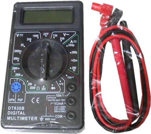 

Digital Multimeter (with Voltage Meter, Current Meter, and Resistance Tester) [a52] чорний