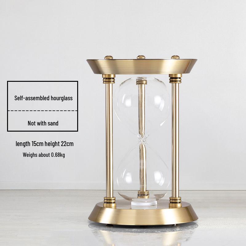 Creative Retro Hourglass Toothbrush Timer with Flowing Sand