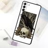 Custodia per Telefono Teschio Corvo Fiore Per Samsung Galaxy S20 FE S21 S22 S23 S24 S25 S26 Ultra S10 S25 Plus S25 FE Cover