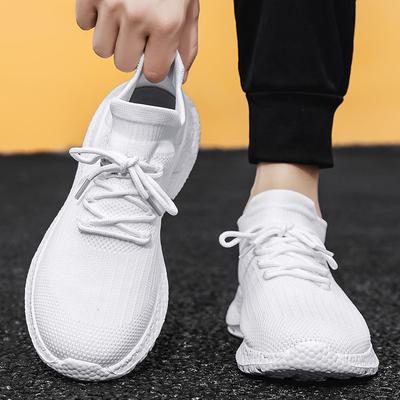 Herrenschuhe Frühherbst atmungsaktives Mesh Sport Freizeitschuhe trendig vielseitig leichtgewichtige weichsohlige Fliegenstrickschuhe rutschfest Laufschuhe