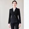 Kaseye Damen Langarm Schlankes Business-Anzug-Set