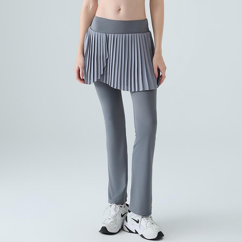 

Women s High-Waist Quick-Dry Yoga Skirt Pants Set for Spring and Autumn Extra Large