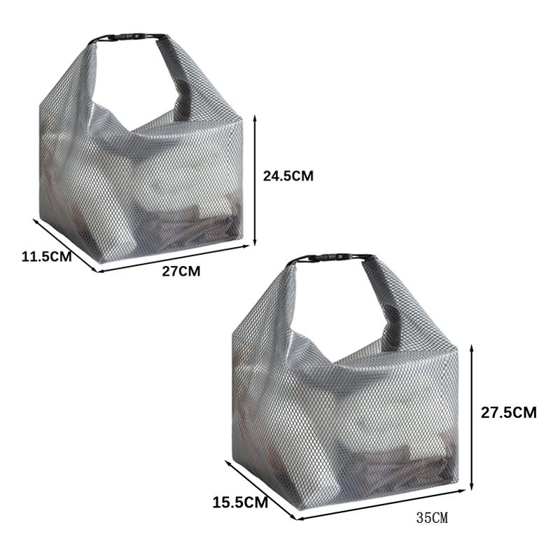 Transparent Travel Makeup Bag Waterproof Grid Daily Necessities Storage Bag Cosmetic Organiser Large Capacity Toileryies Pouch