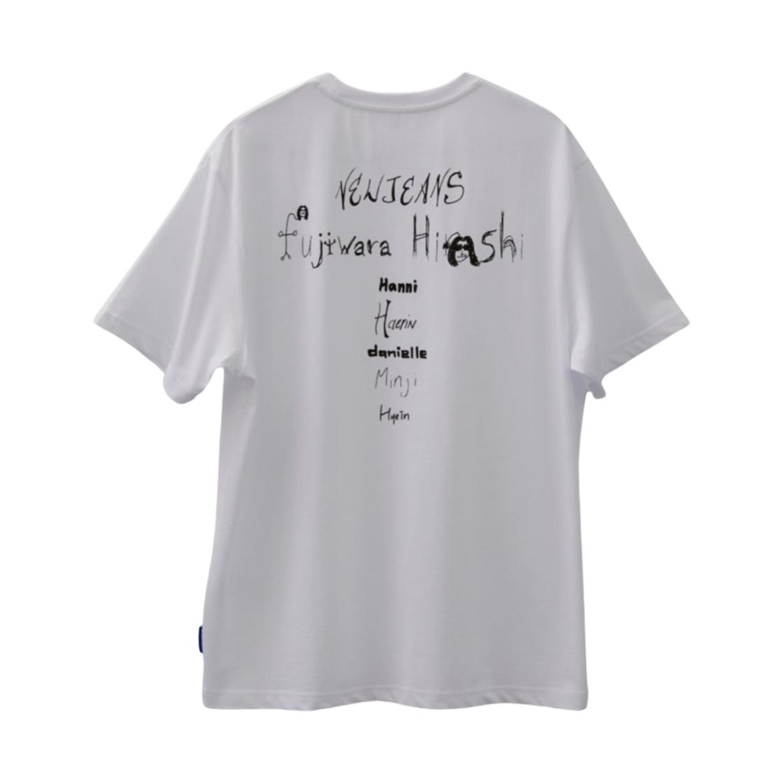 NewJeans x Hiroshi Fujiwara Coller T-Shirt White Ver. 4 ONE SIZE