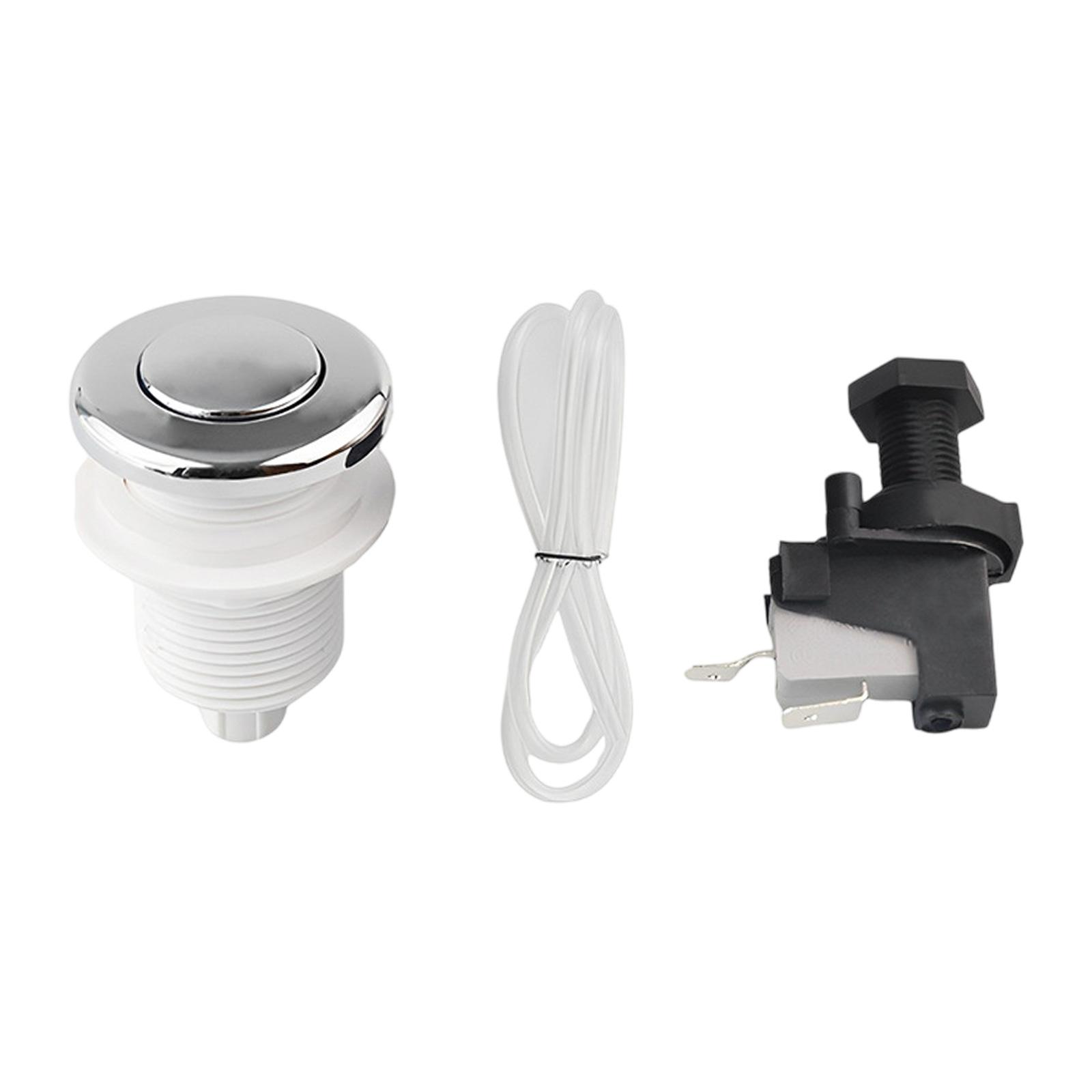 

Air Switch Kits Garbage Disposal Switch Waste Disposer on/Off Switch Cordless Portable with 1M Air Hose Sink Top Air Switch