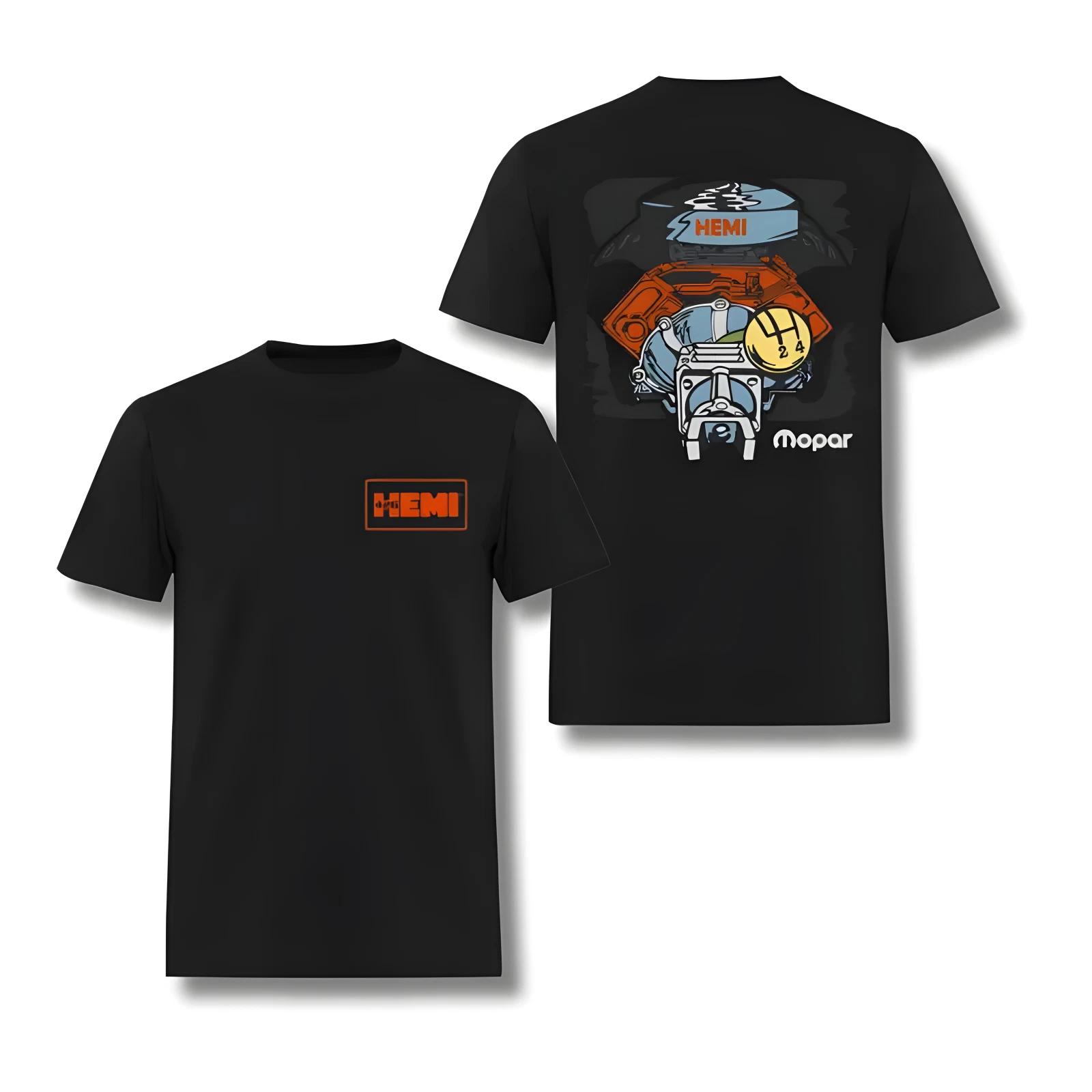 Mopar HEMI Engine T-Shirt – Classic Muscle Car Graphic Tee for Car Lovers XXL