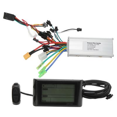 48V 60V 500W Brushless Controller Kit Electric Motor Controller with LCD Display for for Electric Scooter Electric Bike