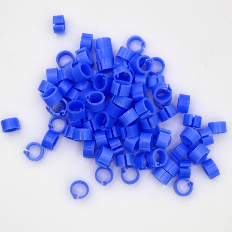 100Pcs Birds Pigeon Foot Rings Small Poultry Foot Ring 10 Colors Plastic Dove Clip Quail Pigeon Foot Ring Pet Bird Supplies