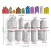 10 Cavities House Silicone Molds for Candle Soap Chocolate Home Decoration Cabin Silicone Candle Molds for Epoxy Resin