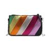 Early Spring New Rainbow Stripes Contrasting Color Splicing Fashionable Design Chain Shoulder Messenger Bag