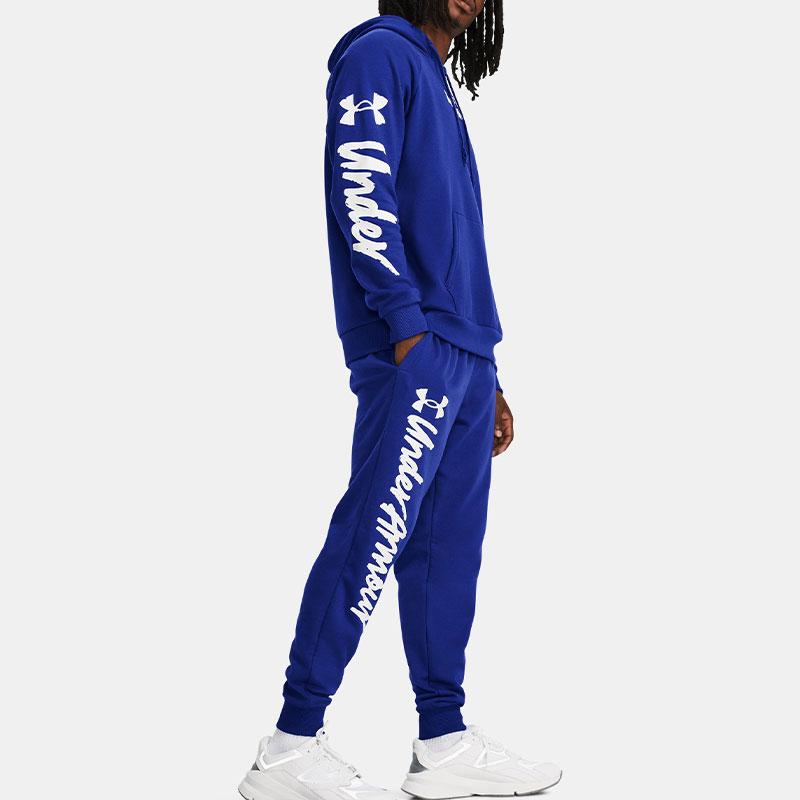 Under Armour Rival Fleece Joggers Men Bottoms Blue 1379776-400