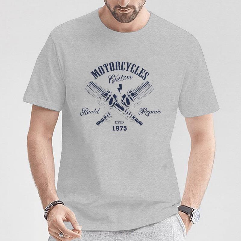 Vintage Custom Motorcycles Chopper Bobber Motorcyclist T-Shirt Cotton O-Neck Short Sleeve Casual Mens Tees Oversized Tshirt