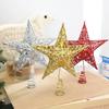 Weihnachtsbaum Gold Glitzer Top Pentagramm Stern Weihnachtsdekorationen für Zuhause Weihnachtsbaum Ornamente Neujahr Festival Dekor