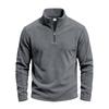 Men Zipper Sweatshirts Quarter Zip Pullover Half Zipper Hoodie Men Gym Man Autumn Solid Men's Sweatshirt Coat