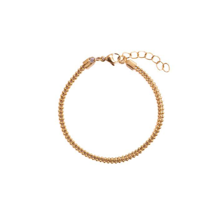 Bracelet Luxenter fini en or jaune 18 carats - Dahdan