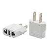Portable Travel Plug Adaptor US To EU Plug Adapter Standard America Flat 2pin To European Round 2pin Socket Converter