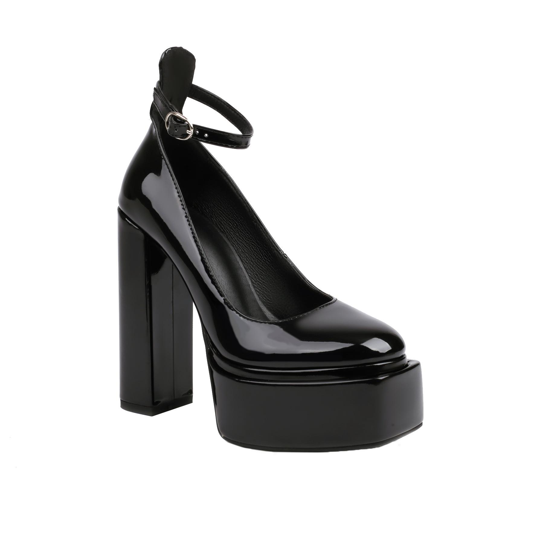 34-48 Summer Round Head Thick Heel