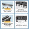Retractable Clothes Drying Rack Household Foldable Clothes Hanger Rack Wall-mounted Invisible Clothes Drying Tool