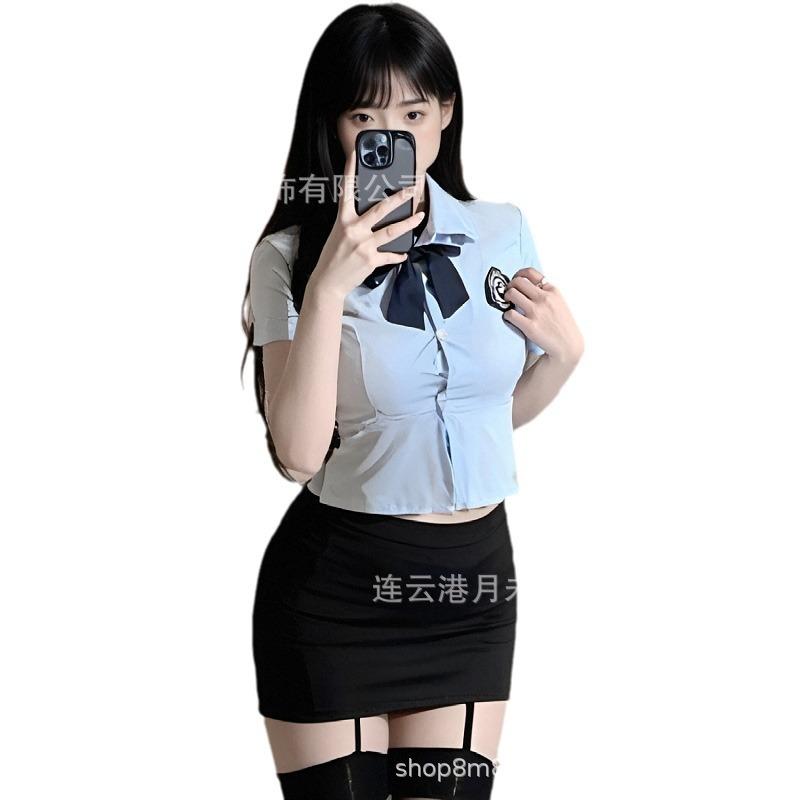 Moon Sleepless Sexy Lingerie Sexy Policewoman Career Suit Cosplay Student Tight Uniform Seduction OL Teacher