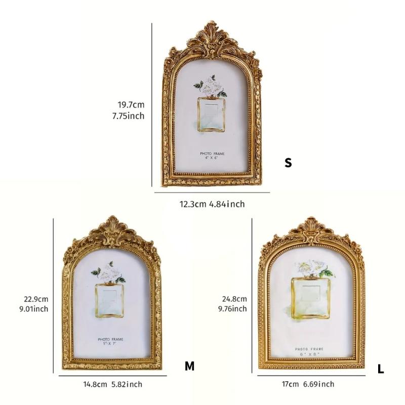 Ornamentals Resins Pictures Frame In Arched Design For Displaying Cherishing Memories