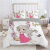 Cartoon Duvet Cover Beautiful Girls Bedding Set For Kids Teen Microfiber Princess Ballet Dancer King Quilt Cover With Pillowcase