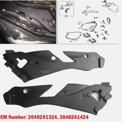 Front Bumper Headlight Cover Plate A2048261324 A2048261424 For Mercedes Benz C- Class W204