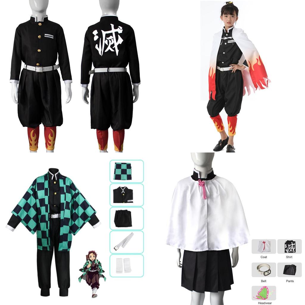Breathable And Eye-catching Demon Slayer Kimetsu No Yaiba Nezuko Kids Cosplay Costume Perfect For Halloween And Fancy Dress Parties
