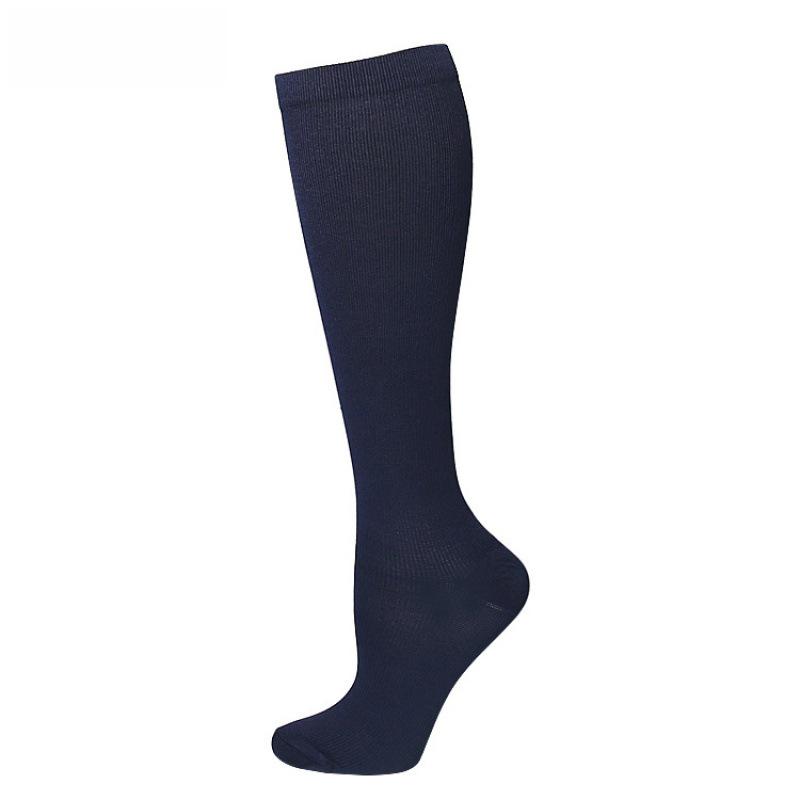 Solid Color Low-Pressure Compression Socks for Sports & Nurses
