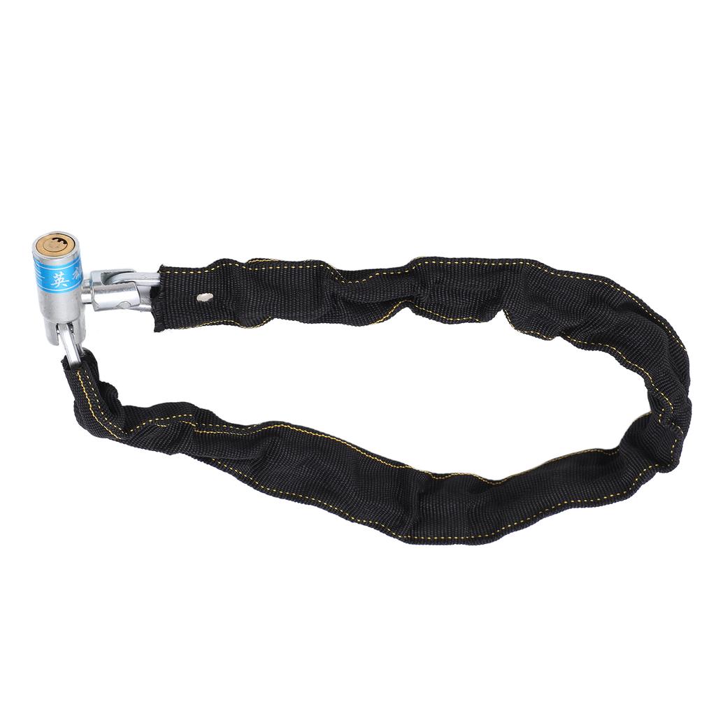 Fahrradkettenschloss, Diebstahlsicherung, Sicherheitsschloss mit 2 Schlüsseln für Fahrräder, Motorräder, Türen