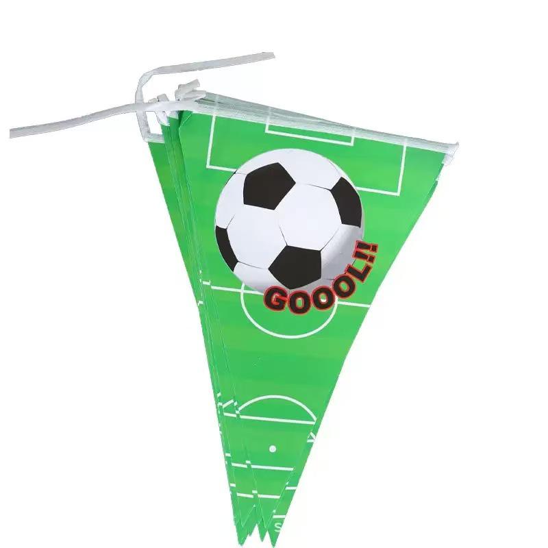 Green Football Birthday Party Decorations & Disposable Tableware Set