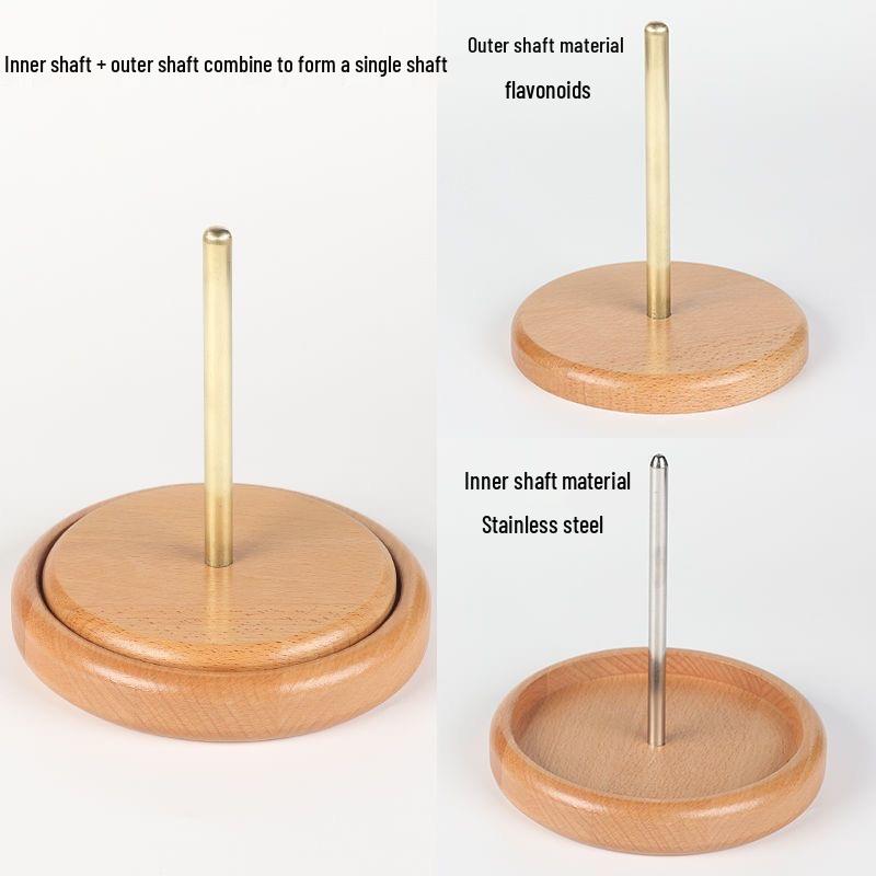 Buche Holz Drehbarer Garn- und Häkelwickler