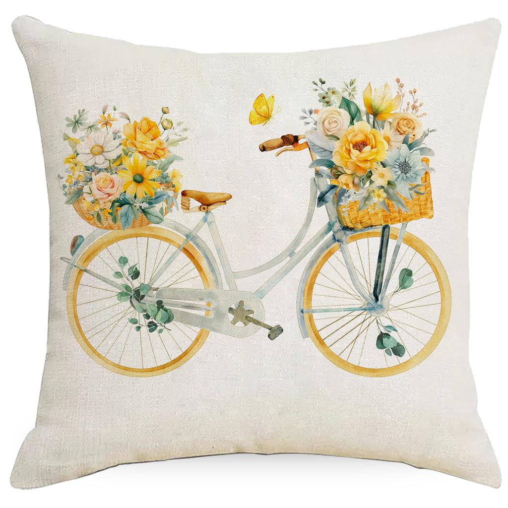 Neuer Frühlingsgelber Kleiner Wildblumen Kissenbezug Sofa Wohnzimmer Kissenbezug Kissenbezug Kissenbezug Dekoration