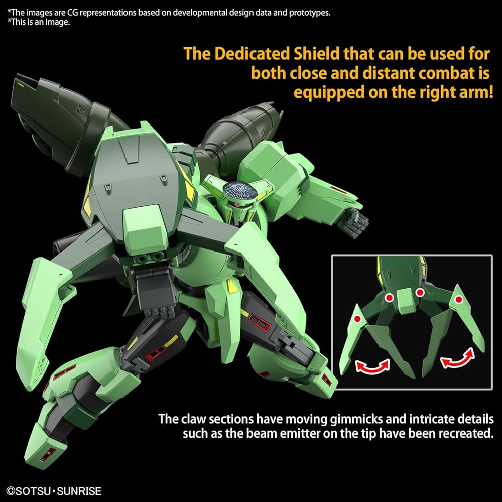 Bandai Spirits HG Mobile Suit Z Gundam Borinok Samarn 1/144 Scale Color-Coded Plastic Model Kit
