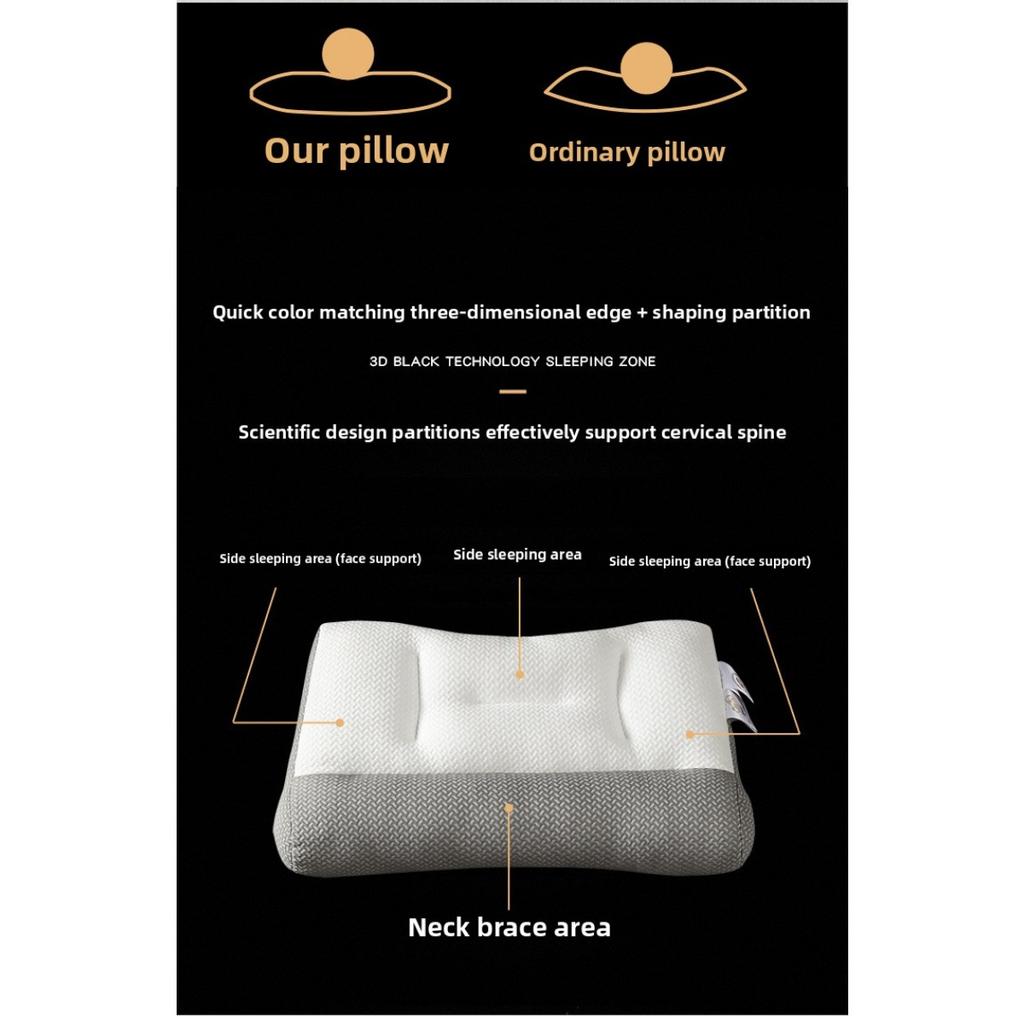 3D Knitted Cotton Massage Pillow Core Wave SAP Pillow Helps Sleep Pillow Core Student Dormitory Home Single Pillow