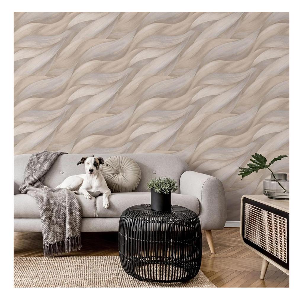 Erismann Casual Chic Wave Vinyl Textured Wallpaper