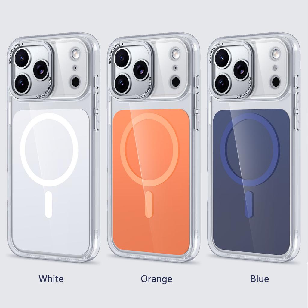 For iPhone 17 Pro Case Skin-touch Acrylic + TPU Cover Compatible with MagSafe